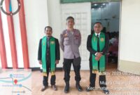 Pastikan Aman, KSPKT III Rangkasbitung Polsek Lebak Patroli Gereja Pasundan