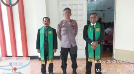 Pastikan Aman, KSPKT III Rangkasbitung Polsek Lebak Patroli Gereja Pasundan

