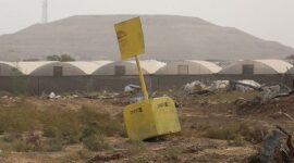 Pemberlakuan garis kuning sepanjang 250 meter oleh pendudukan memaksa banyak keluarga di Gaza mengungsi

