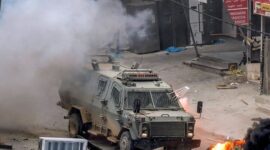 Perlawanan meledakkan alat peledak di sebuah jip militer yang diduduki di sebelah barat Jenin

