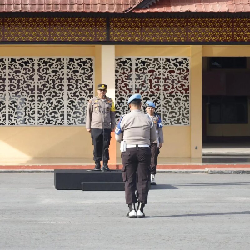 Pimpin Apel Pagi, Kompol Bambang Sutoyo Ajak Personel Dukung Kebijakan Keinginan Kapolda Babel

