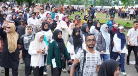 Ribuan Warga Rayakan Jalan Rekreasi Uro Lahe Aceh Besar ke-69 di Kota Jantho

