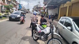 Satlantas Polres Bangka Selatan Gencarkan Operasi Penembakan Zebra: 15 Pelanggar Ditegur

