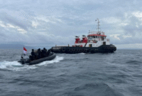 TNI AL Tangkap Dua Kapal Pengangkut Bijih Nikel Ilegal untuk PT IMIP Morowali

