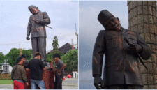 Viral Patung Leher Sempit Pak Karno di Alun-Alun Indramayu