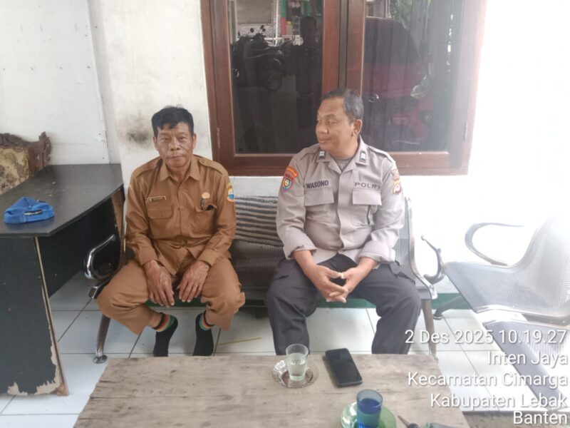 Aktif Kunjungi Kasat Binmas, Polsek Cimarga, Polres Lebak, Sampaikan Pesan Keamanan dan Ketertiban

