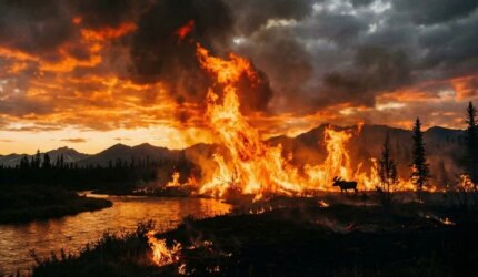 Kebakaran Hutan Alaska Tundra
