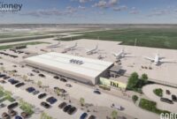 Bandara Nasional McKinney mendapatkan mitra maskapai penerbangan pertamanya saat terminal penumpang mulai terbentuk

