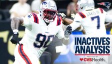 Barmore, Davis III, Jones, Landry III Resmi Aktif untuk Patriots vs. the Ravens di Sunday Night Football

