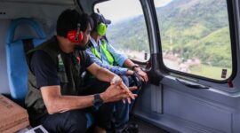 Bawa Genset dan Logistik, Gubernur Aceh Terbang ke Beutong Ateuh Banggalang Nagan Raya

