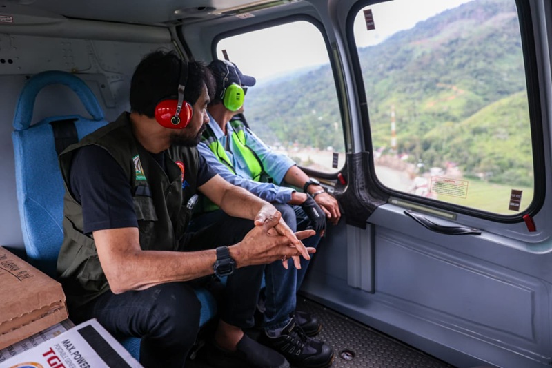 Bawa Genset dan Logistik, Gubernur Aceh Terbang ke Beutong Ateuh Banggalang Nagan Raya

