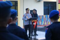 Kapolda Babel Lakukan Kunjungan Kerja ke Mako Brimob Belitung

