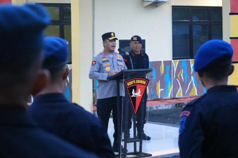 Kapolda Babel Lakukan Kunjungan Kerja ke Mako Brimob Belitung

