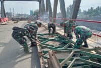 Kodam IM Percepat Pembangunan Jembatan Bailey di Daerah Terdampak Banjir

