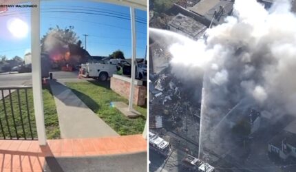 Ledakan di Hayward, California: 6 orang diangkut ke rumah sakit setelah video dramatis menunjukkan bangunan meledak, menyebabkan kebakaran besar