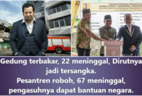 Netizen Bandingkan Kebakaran Terra Drone dan Runtuhnya Pondok Pesantren, Penegakan Hukum Dianggap Selektif

