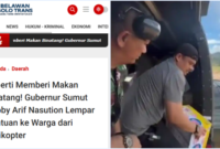 Netizen mengecam keras Bobby Nasution yang melemparkan bantuan kepada korban banjir dari helikopter


