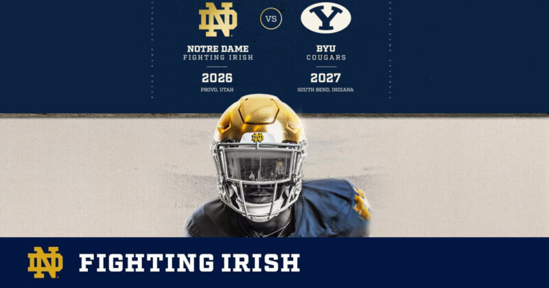 Notre Dame Football Mengumumkan Seri dengan BYU – Notre Dame Fighting Irish – Situs Resmi Atletik

