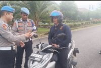 Pastikan Kelengkapan Personel Provos Periksa Kelengkapan Kendaraan Personel Polda Babel

