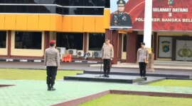 Pimpin Apel Pagi, Wakapolres Babel Sampaikan Hal Ini ke Personel

