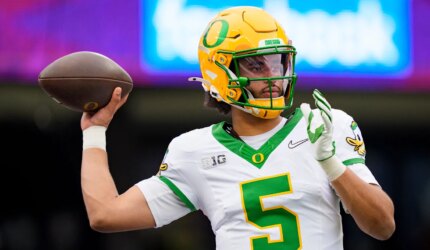 Taruhan Prop Sepak Bola Perguruan Tinggi Terbaik Hari Ini untuk (Cara Bertaruh Dante Moore vs. James Madison)