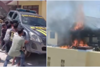 Terduga pengedar narkoba dibebaskan, massa mengamuk dan membakar kantor polisi di Madinah

