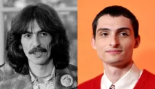 <p>Kredit: George Harrison: Geopix/Gedung Putih/David Hume Kennerly | Finn Wolfhard: Amy Sussman/Variety melalui Getty Images