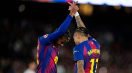 Barcelona, ​​​​pemimpin LaLiga, berharap menutup tahun 2025 dengan kemenangan. <cite>EPA</cite>
