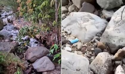 Viral Aliran Air Sungai Hilang di Jorong Gantiang Tanah Datar, Fenomena Apa?