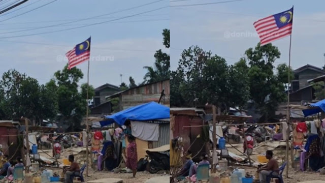 Viral Warga Aceh Pasang Bendera Malaysia di Tenda Pengungsi, Dimana Negaranya?

